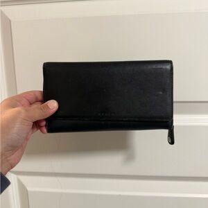 Coach Black Leather Clutch
